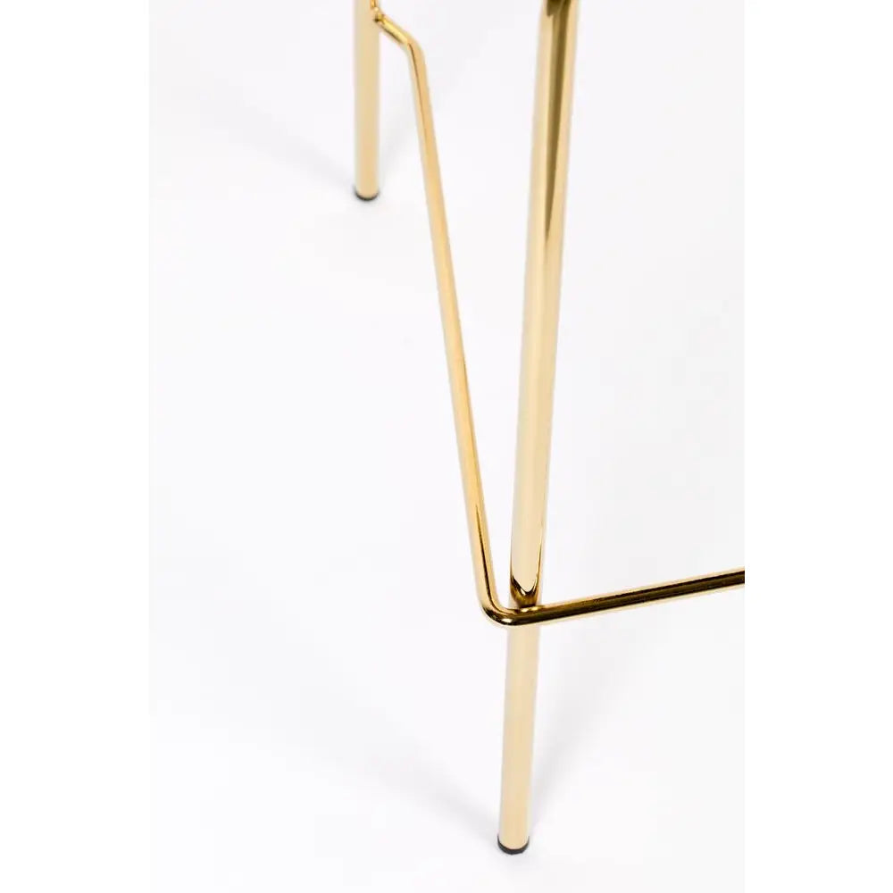 Counter Stool Jolien Gold/Light Green