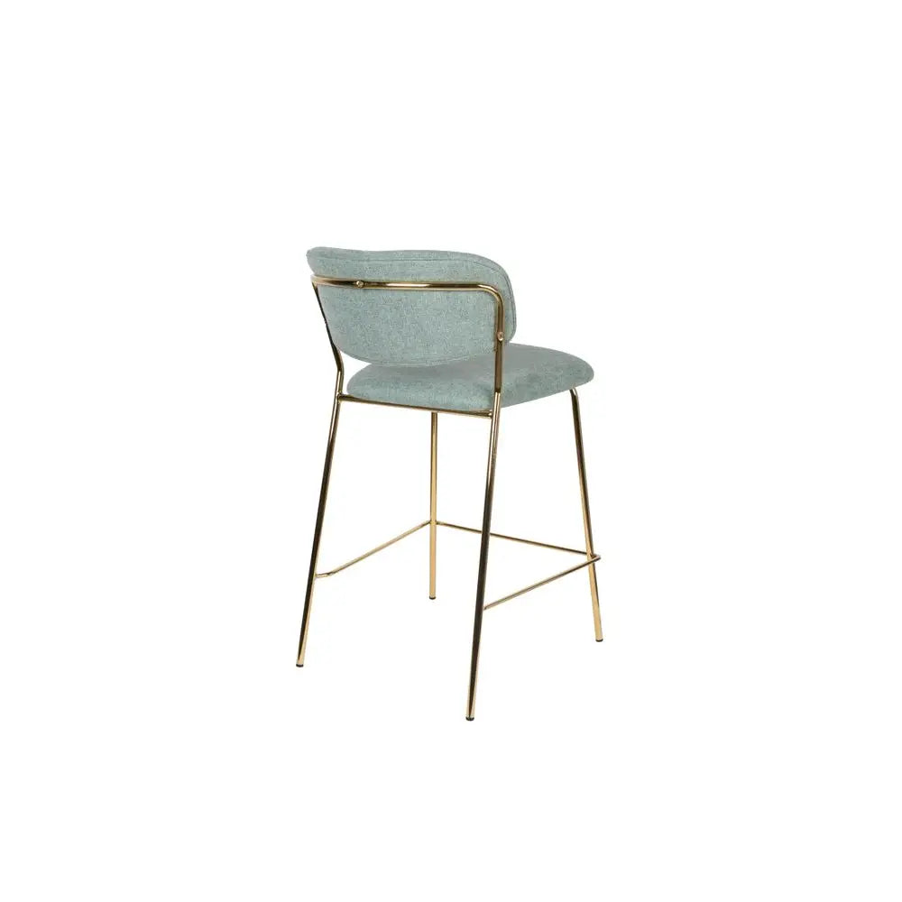 Counter Stool Jolien Gold/Light Green