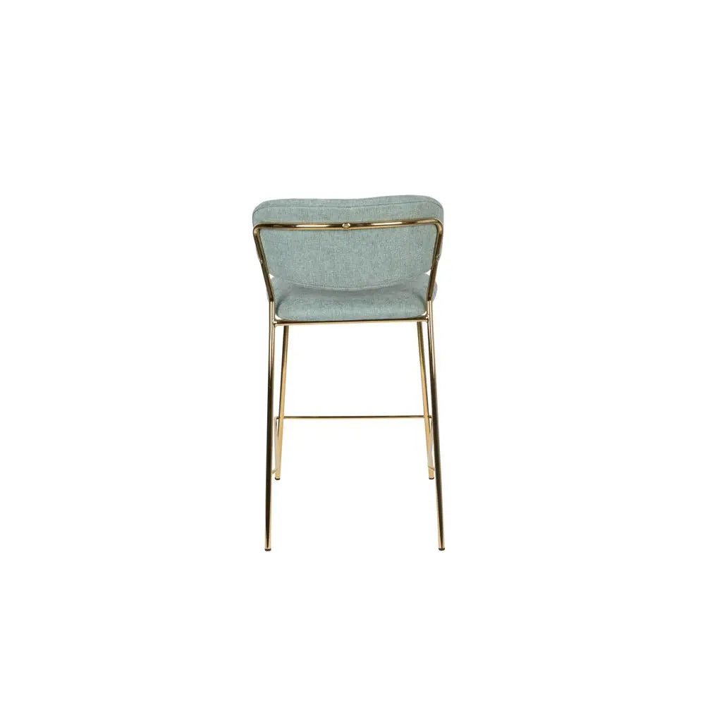 Counter Stool Jolien Gold/Light Green