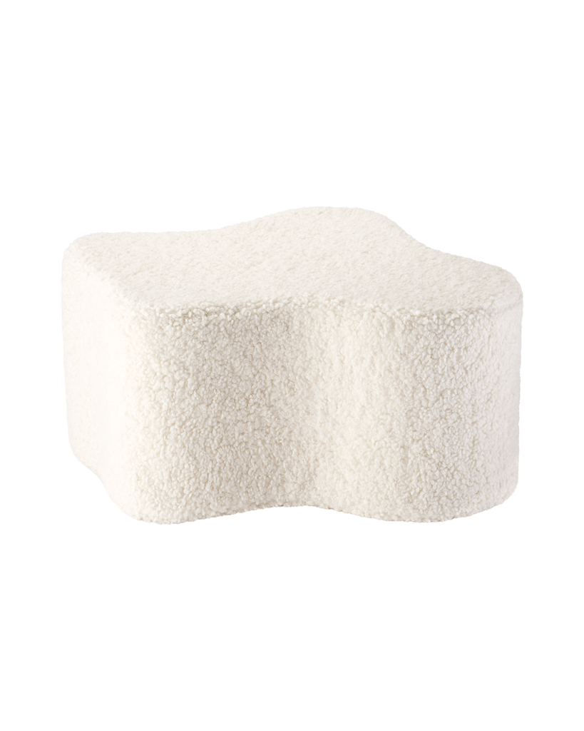 Cream White Cloud Pouffe