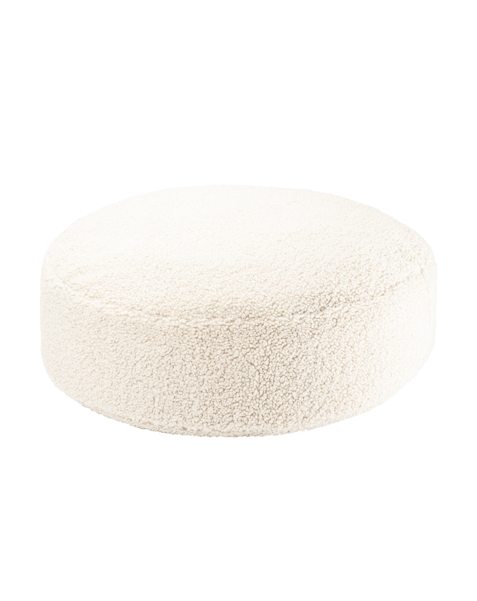 Crème Witte Poef