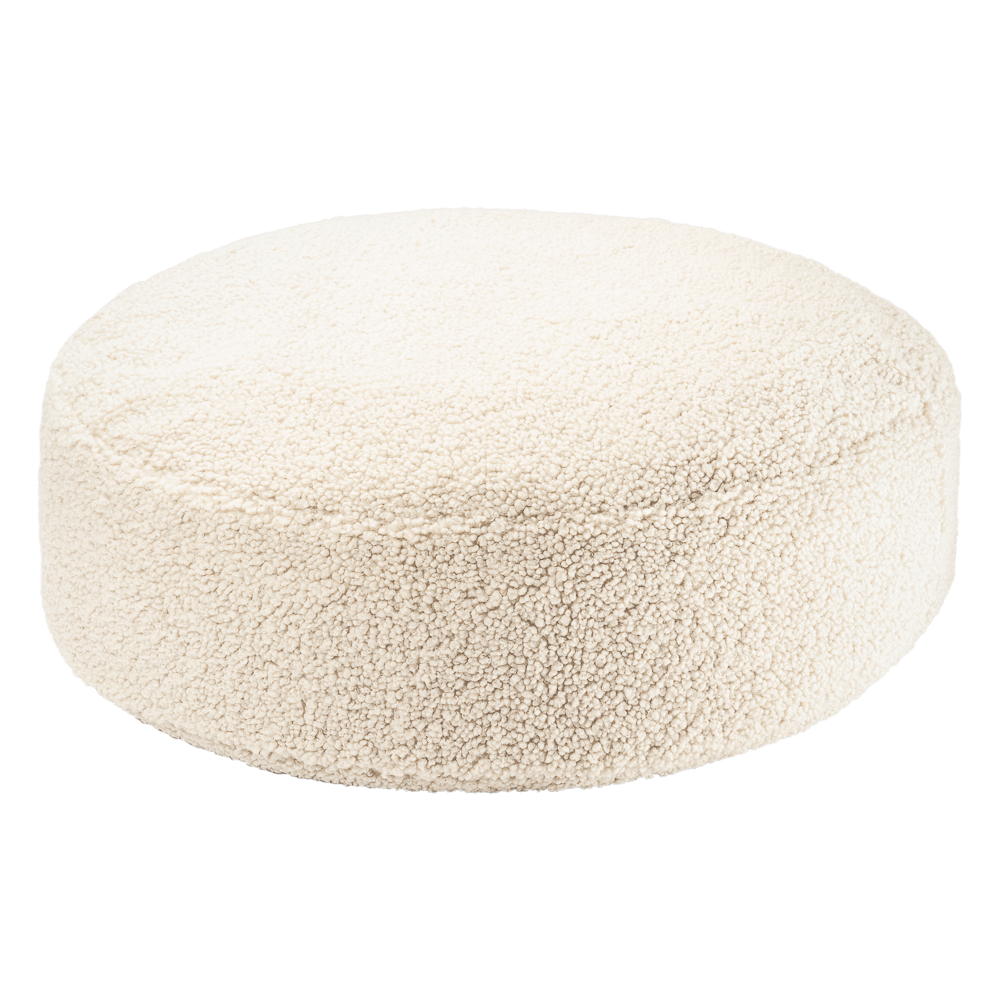 Crème Witte Poef
