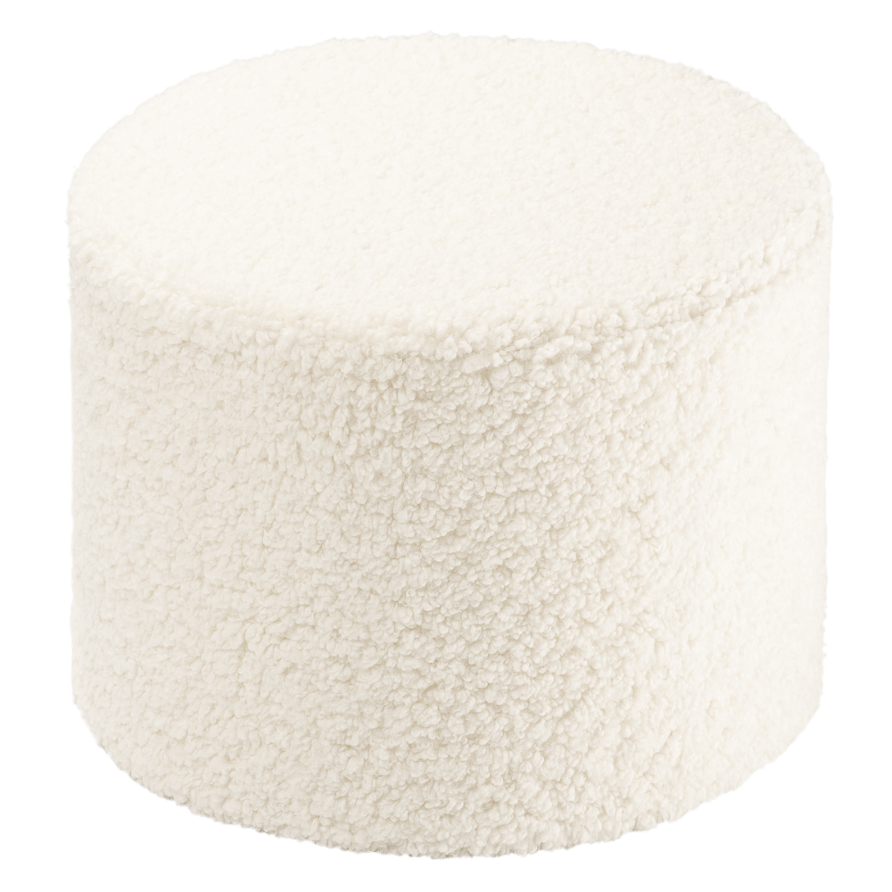 Crème Witte Poef