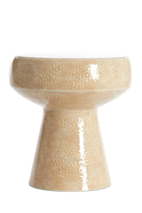 Side Table 38X42 Cm Dakwa Shiny Sand
