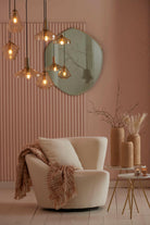 Hanging Lamp 25X24 Cm Delilo Glass Amber + Antique Bronze