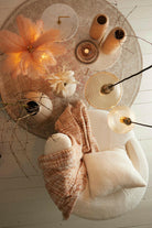 Hanging Lamp 25X24 Cm Delilo Glass Amber + Antique Bronze