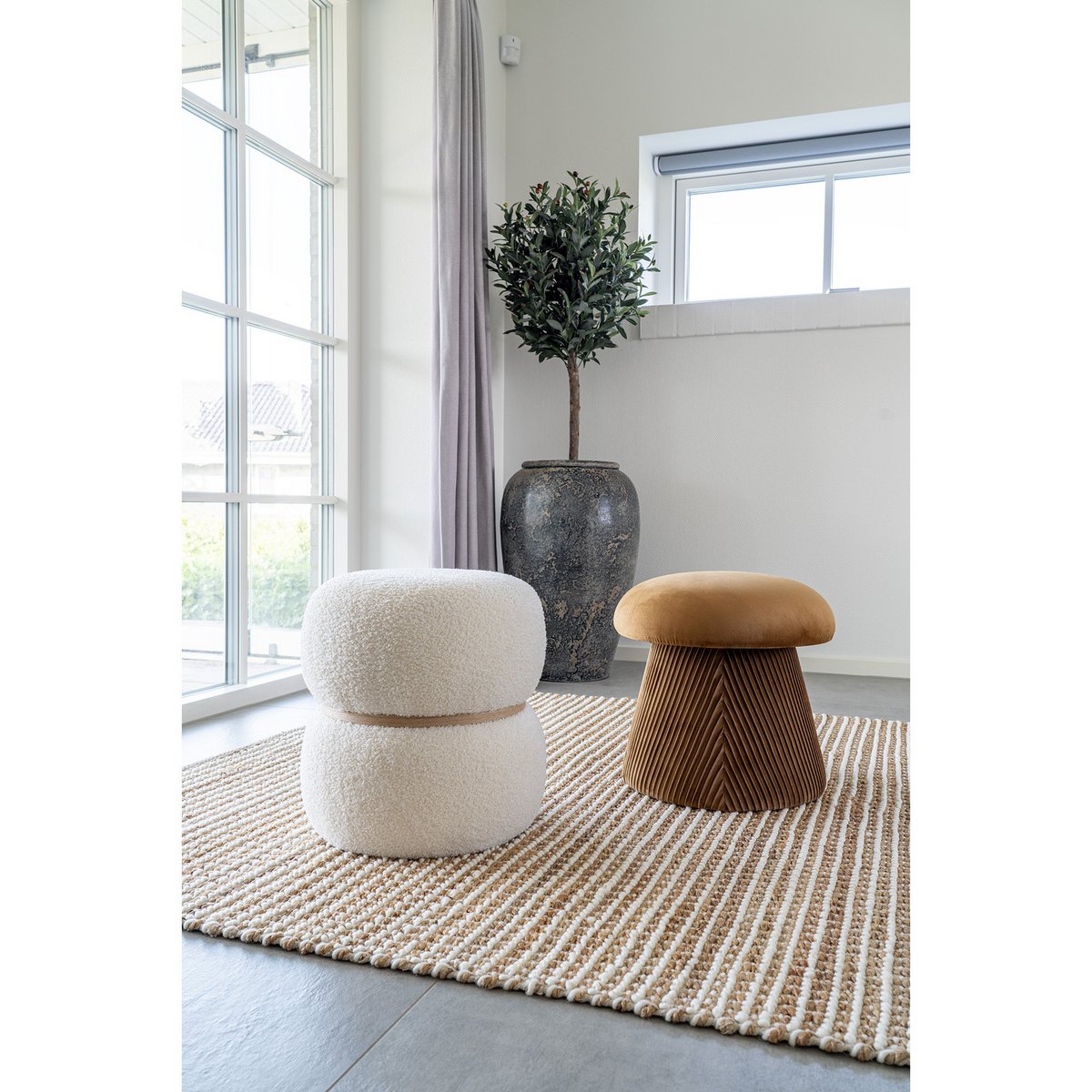 Handgewoven Avadi Vloerkleed Natuur/Ivoor 160X230 Cm