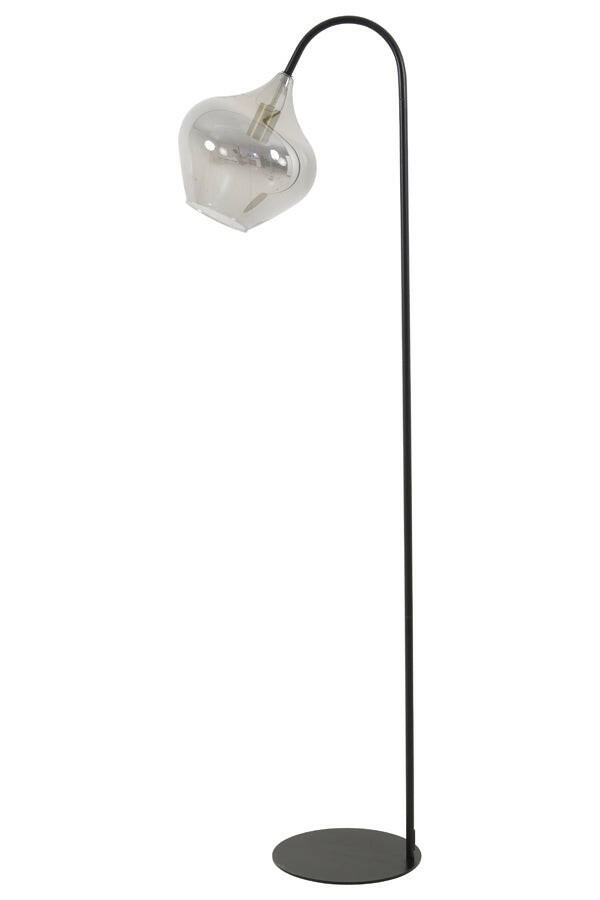 Vloerlamp Rakel Matt Black + Smoked