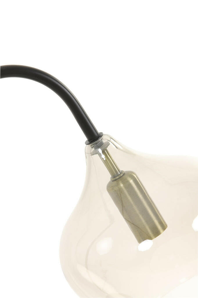 Vloerlamp Rakel Matt Black + Smoked
