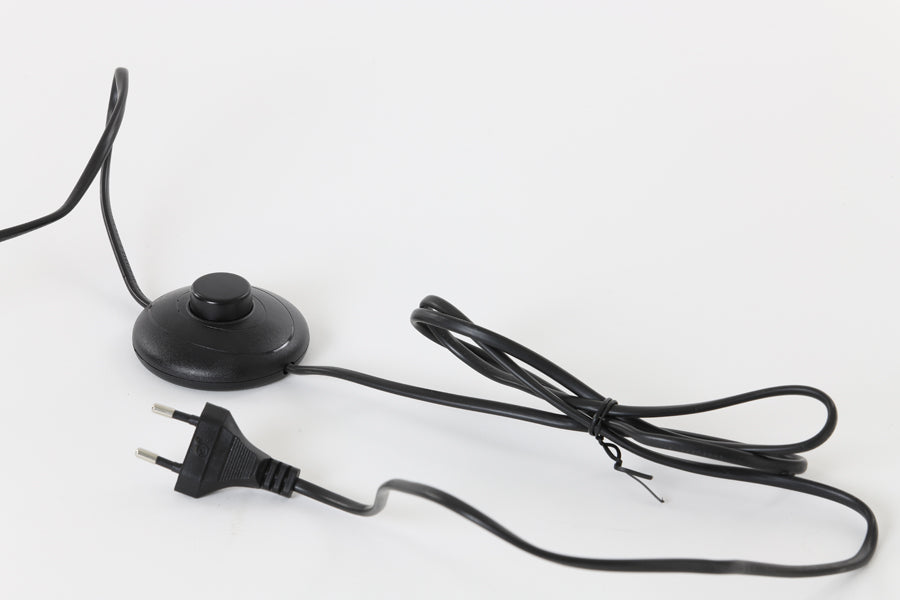 Vloerlamp Jovany Wood Matt Black