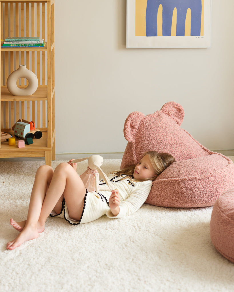 Guava Pink Bear Beanbag