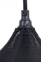 Hanging Lamp 5L 100X20X122 Cm Alvaro Matt Black