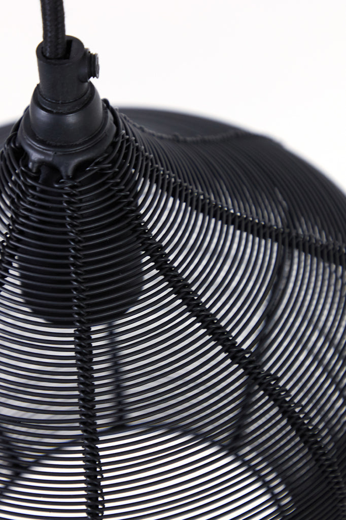 Hanging Lamp 5L 100X20X122 Cm Alvaro Matt Black
