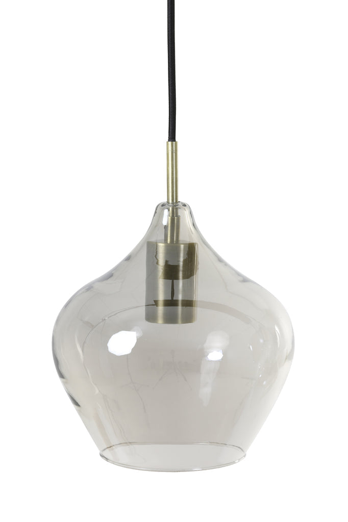 Hanging Lamp 5L 104X20X120 Cm Rakel Antique Bronze + Smoked