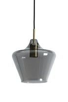 Hanging Lamp Solly Antique Bronze + Smoked Glass