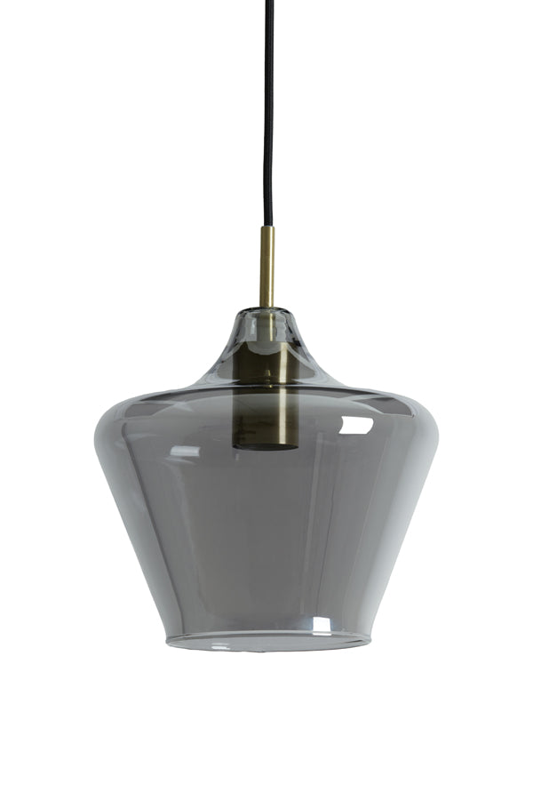 Hanging Lamp Solly Antique Bronze + Smoked Glass