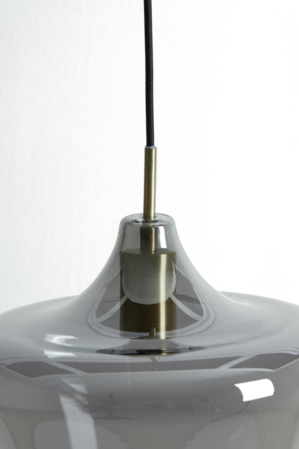 Hanging Lamp Solly Antique Bronze + Smoked Glass