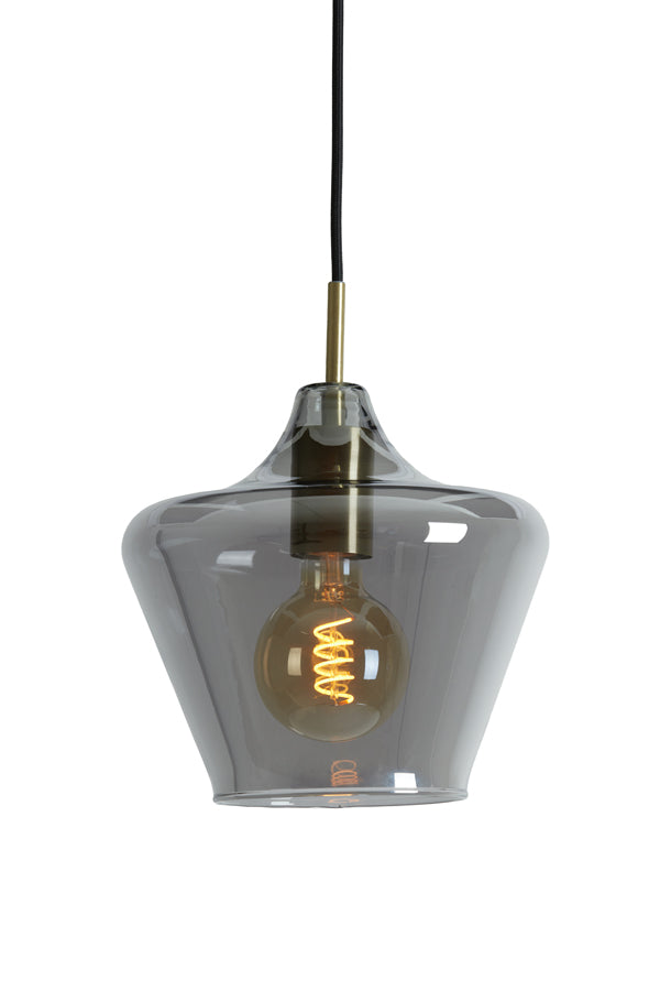 Hanging Lamp Solly Antique Bronze + Smoked Glass