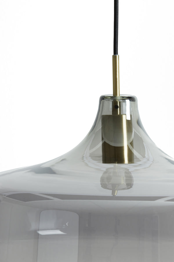Hanglamp Solna Antique Bronze + Smoked Glass