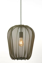 Hanging Lamp Ø34X40 Cm Plumeria Dark Green