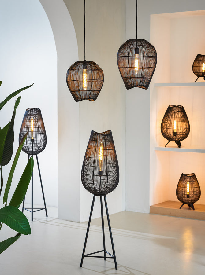 Hanging Lamp Ø34X40 Cm Yumi Matt Black