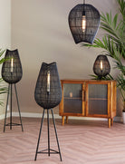 Hanging Lamp Ø34X40 Cm Yumi Matt Black