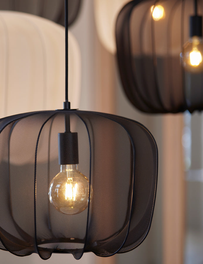 Hanglamp Ø40X30 Cm Plumeria Black