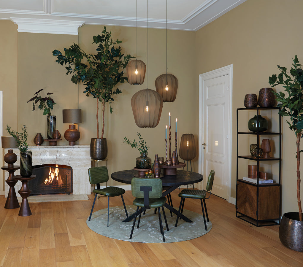 Hanglamp Ø50X60 Cm Plumeria Dark Green