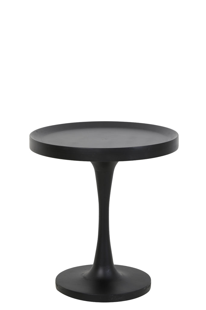 Side Table 50X53 Cm Joekon Wood Black