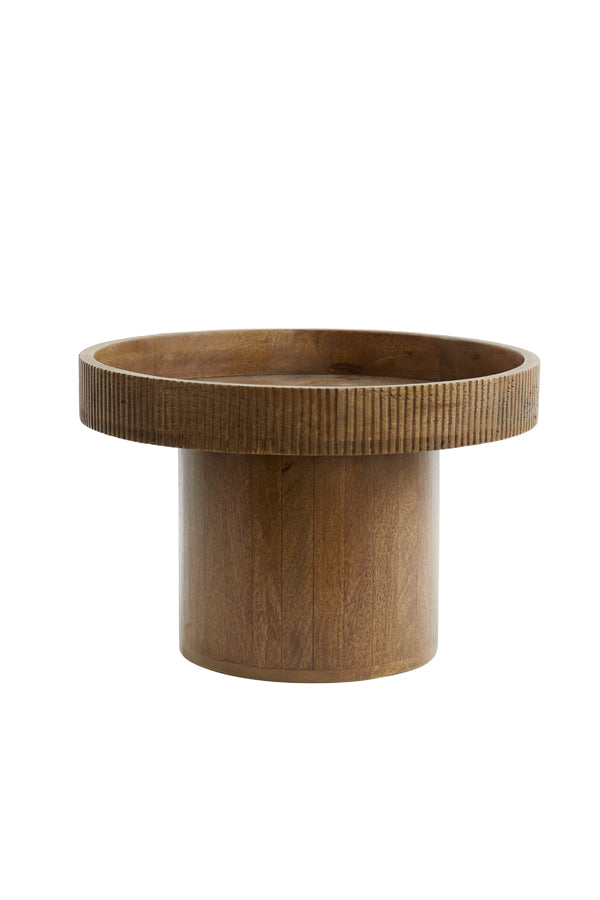 Side Table 50X35 Cm Kalomo Wood Dark Brown