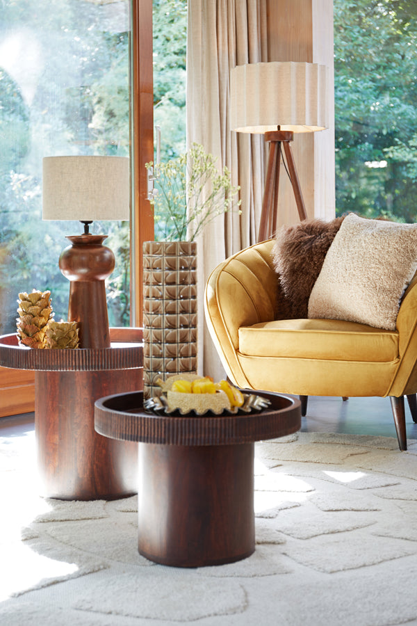 Side Table 50X35 Cm Kalomo Wood Russet