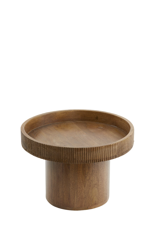 Side Table 50X35 Cm Kalomo Wood Dark Brown