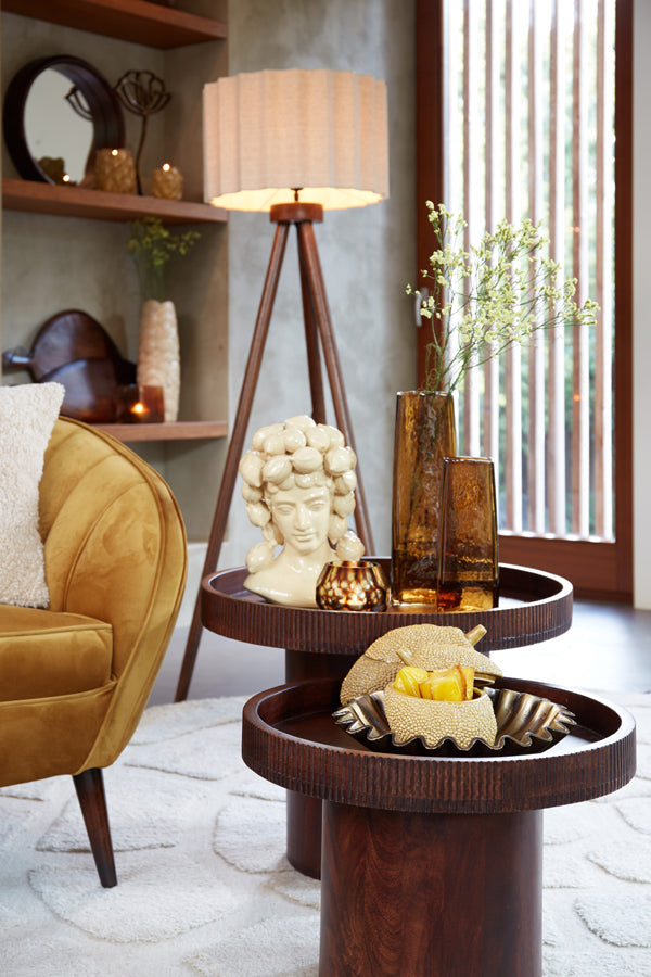Side Table 60X44 Cm Kalomo Wood Russet