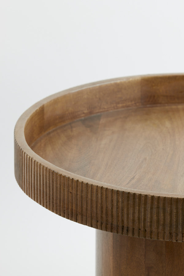 Side Table 50X35 Cm Kalomo Wood Dark Brown