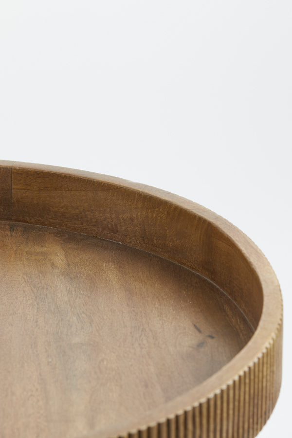 Side Table 50X35 Cm Kalomo Wood Dark Brown