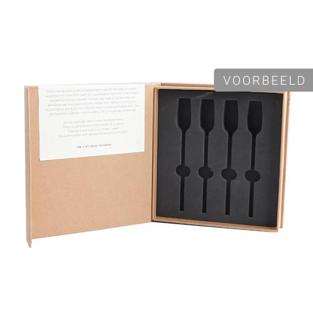 Koffielepeltjes Charlot Set Van 4 Black Koffielepels