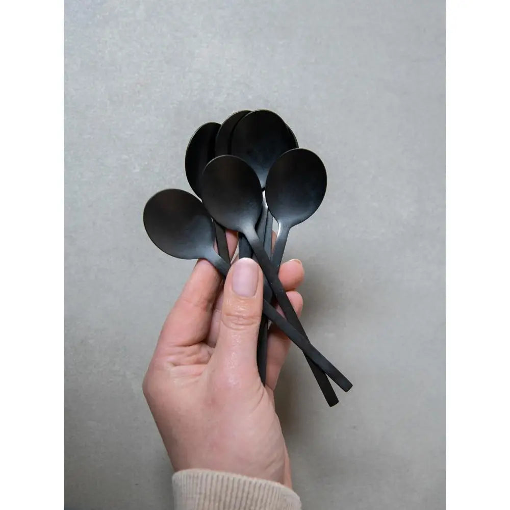 Koffielepeltjes Charlot Set Van 4 Black Koffielepels