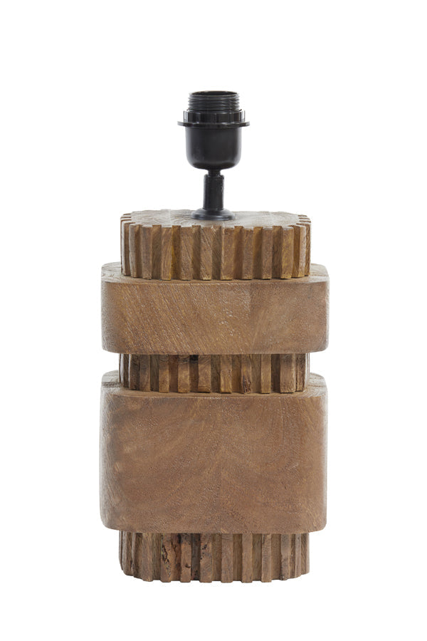 Lamp Base 17X13X37 Cm Sakura Wood Matt Brown