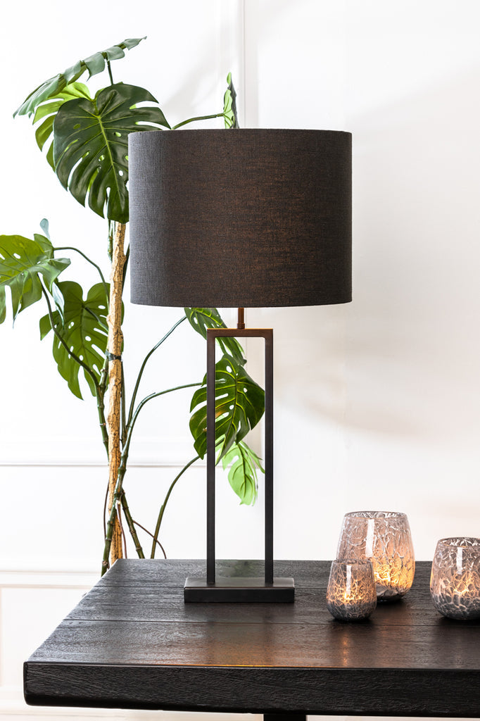 Lampvoet 20X10X55 Cm Shiva Matt Black