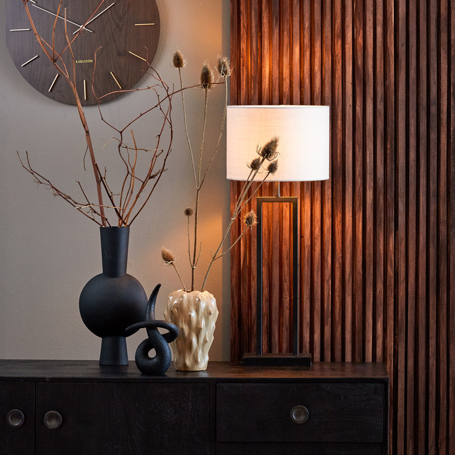 Lampvoet 20X10X55 Cm Shiva Matt Black