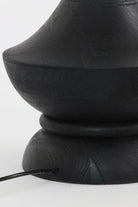 Lampvoet Ø28X66 Cm Nicolo Wood Matt Black