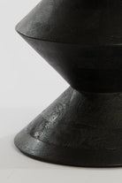 Side Table 45X60 Cm Larus Mango Wood Matt Black