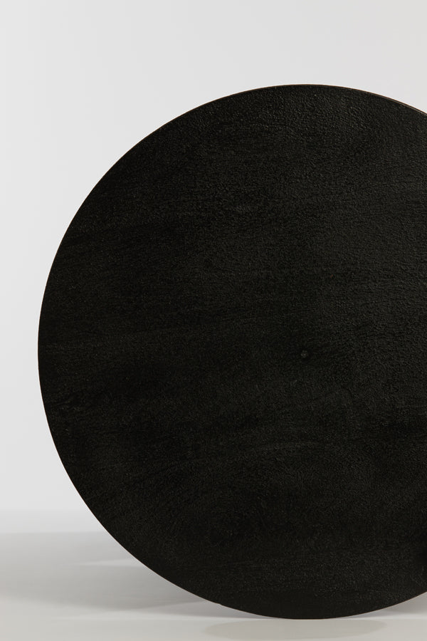 Side Table 45X60 Cm Larus Mango Wood Matt Black