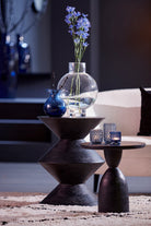 Side Table 45X60 Cm Larus Mango Wood Matt Black