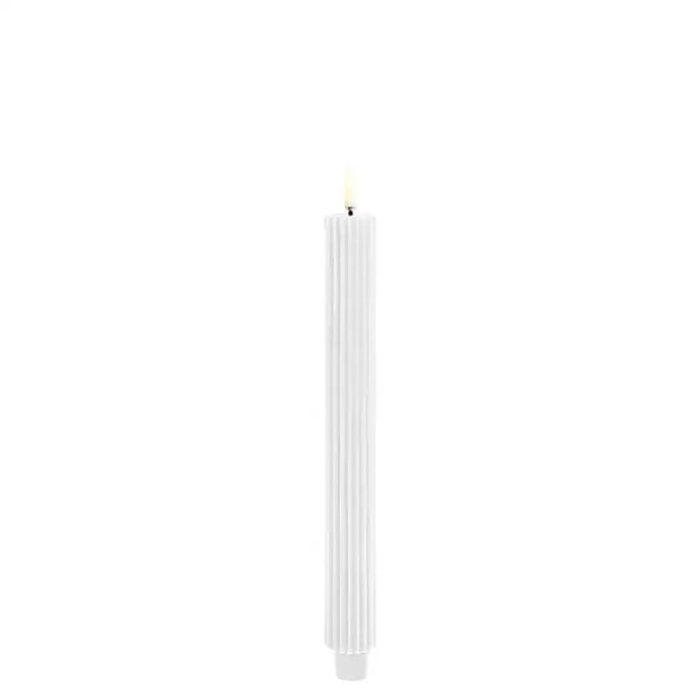 Led Dinerkaars Grooved Nordic White 2-Pack Dinerkaars