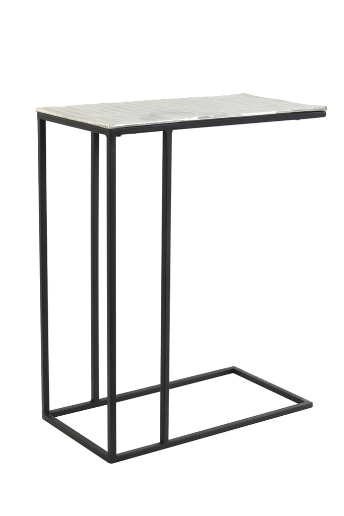 Side Table 48X26X60 Cm Macy Nickel