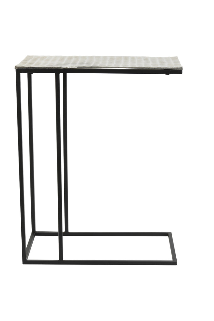 Side Table 48X26X60 Cm Macy Nickel