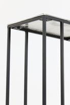 Side Table 48X26X60 Cm Macy Nickel