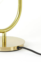 Table Lamp 2L 33X18X43 Cm Magdala Glass Brown + Gold