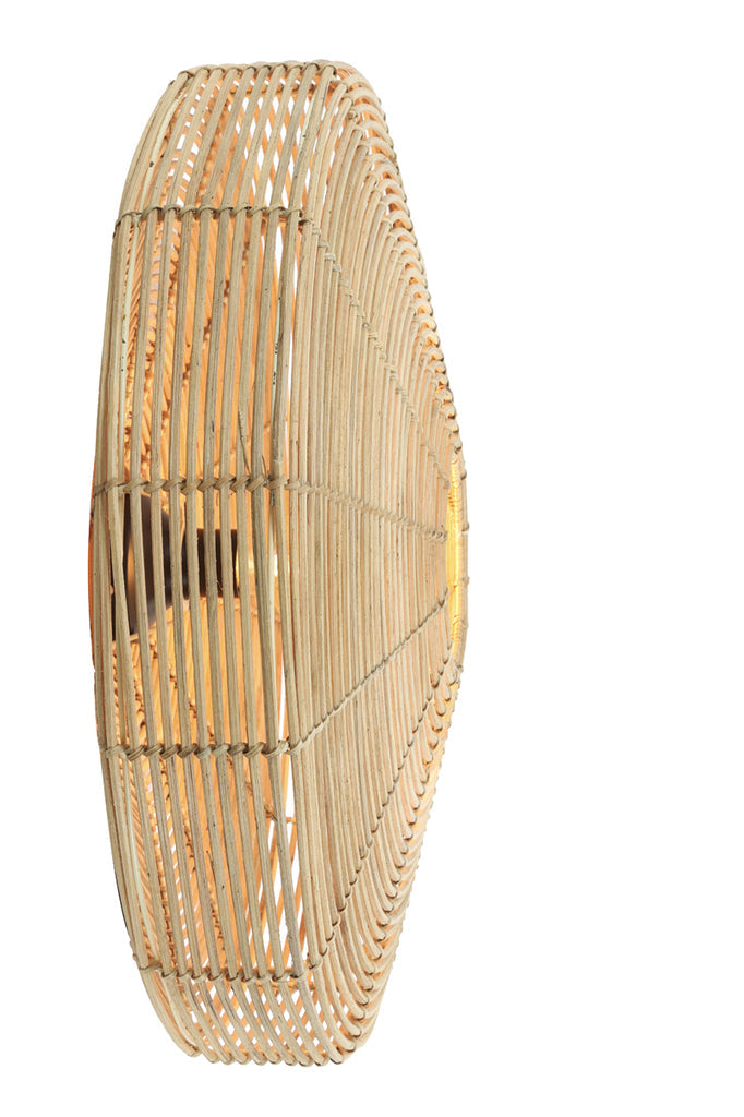 Wall Lamp 60X21 Cm Mataka Rattan Natural